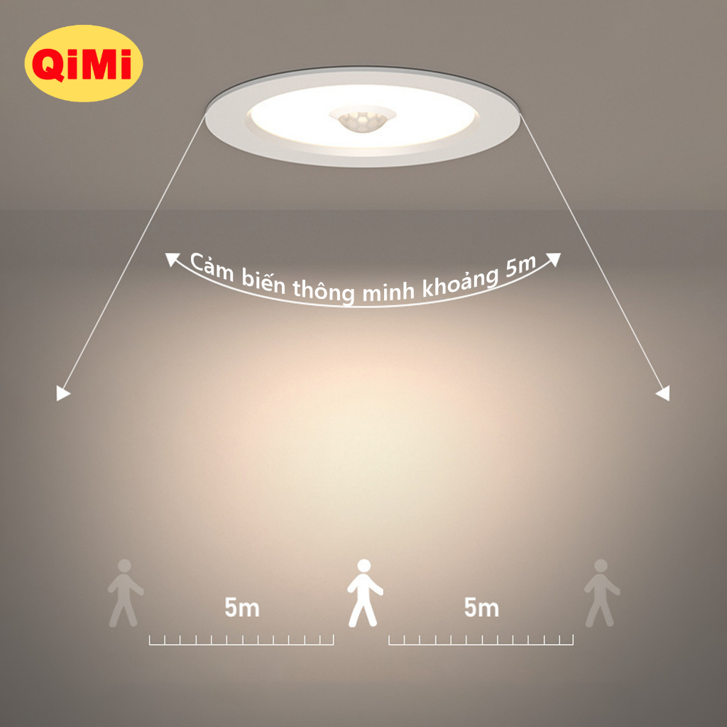 Đèn Âm Trần Cảm Biến Chuyển Động 7W/9W – Tự Động Bật Tắt, Tiết Kiệm Điện, Nhỏ Gọn, Dễ Lắp Đặt | BigBuy360 - bigbuy360.vn