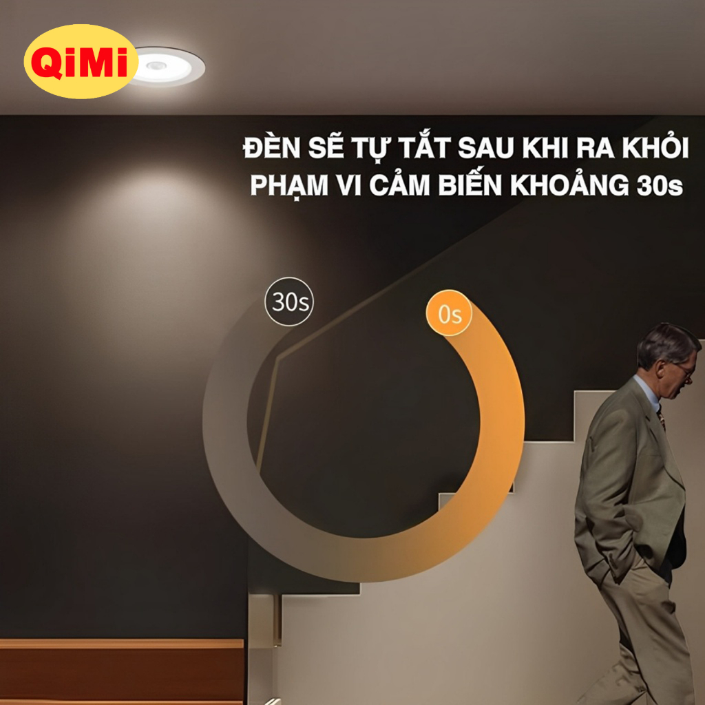 Đèn Âm Trần Cảm Biến Chuyển Động 7W/9W – Tự Động Bật Tắt, Tiết Kiệm Điện, Nhỏ Gọn, Dễ Lắp Đặt | BigBuy360 - bigbuy360.vn