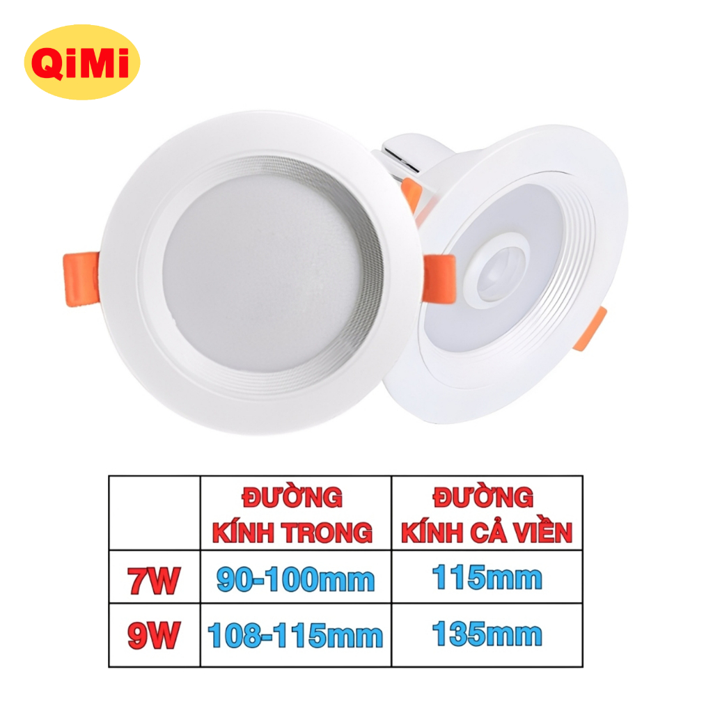 Đèn Âm Trần Cảm Biến Chuyển Động 7W/9W – Tự Động Bật Tắt, Tiết Kiệm Điện, Nhỏ Gọn, Dễ Lắp Đặt | BigBuy360 - bigbuy360.vn