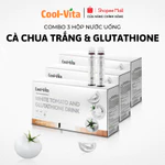 Combo 3 Hộp Nước Uống Cà Chua Trắng Hỗ Trợ Sáng Da Kết Hợp Glutathione Coolvita (6 chai×25 ml)/hộp - Thực Phẩm Bổ Sung — ảnh 1