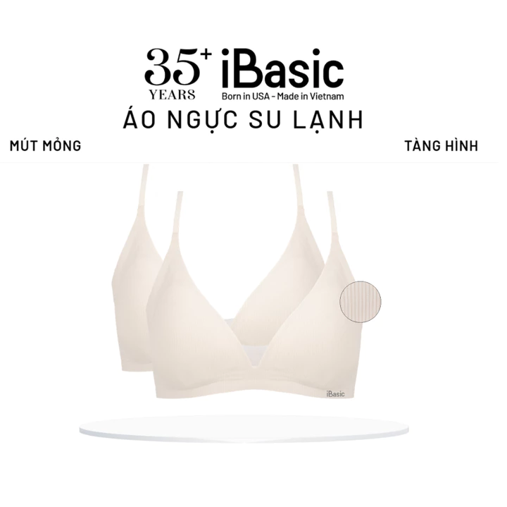 Áo ngực nữ không đường may iBasic mút mỏng không gọng tam giác Bralette BRAY103A