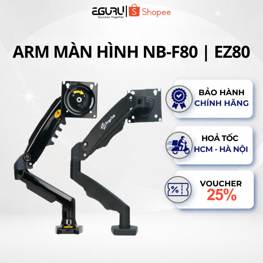 [GIAO HỎA TỐC] Giá Đỡ Màn Hình NorthBayou NB-F80/EZ80  - Tải trọng 9kg-Hỗ Trợ 17-30inch | Chính Hãng