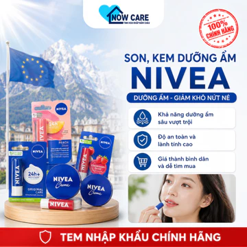 (NK chính hãng) Son Dưỡng Nivea Kem Dưỡng Ẩm Dưỡng Thể Giảm Khô Da Nứt Nẻ Dưỡng Môi Mềm Mịn