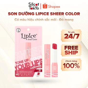 Son dưỡng có màu hiệu chỉnh sắc môi Lipice Sheer Color 2.4g - Đỏ mọng