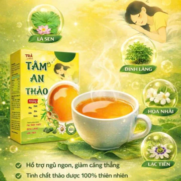 Trà Tâm An Thảo Mộc Tâm trà thảo mộc hỗ trợ cải thiện giấc ngủ - trà dạng túi lọc