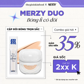 [MERZY DUO] Full Face Duo: Combo 2 Merzy The Airy Filter Cushion SPF50+ PA+++/Son Tint Bóng Merzy The Watery Dew Tint 4g