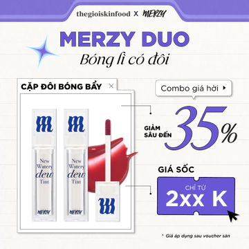 [Merzy Duo] Twin Duo: Combo 2 Son Tint Bóng Dạng Thạch Merzy The Watery Dew Tint 4g