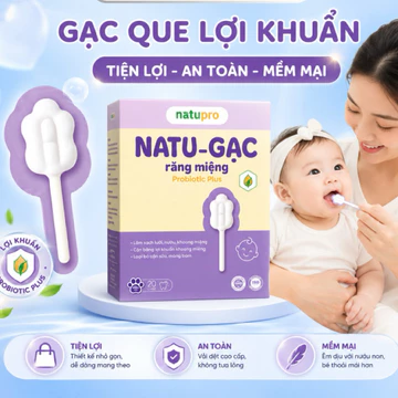 Gạc Rơ Lưỡi Probiotic Cho Bé Dùng 1 Lần, Gạc Vệ Sinh Lưỡi Miệng An Toàn Cho Trẻ Sơ Sinh