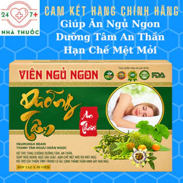 Viên Ngủ Ngon Dưỡng Tâm An Thần - HSD 2029 - Giúp Ăn Ngủ Ngon, Giảm Tình Trạng Mất Ngủ, Căng Thẳng