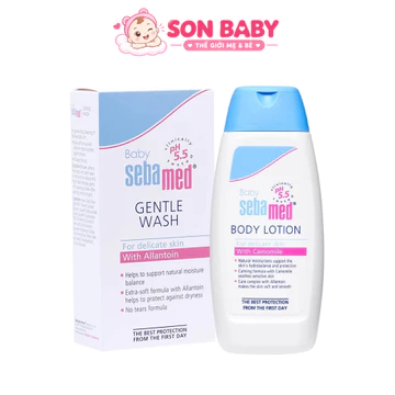 Sữa Dưỡng Ẩm Toàn Thân Cho Bé Sebamed Baby Lotion pH5.5 200ml Nhập Khẩu Đức - SON BABY