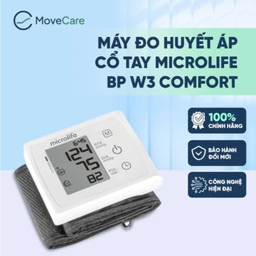 Máy Đo Huyết Áp Cổ Tay Microlife BP W3 Comfort Tự Động IMT Lưu 30 Kết Quả - BH 5 Năm 1 Đổi 1