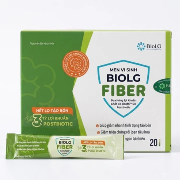 Cốm Chất Xơ BioLG Fiber Hỗ Trợ Giảm Táo Bón, Bổ Sung Lợi Khuẩn,Tăng Nhu Động Ruột,Cải Thiện Tiêu Hóa