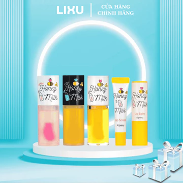 Dầu Dưỡng, Son Dưỡng, Mặt Nạ Ngủ Cho Môi A’pieu Honey & Milk Lip Oil, Lip Balm, Lip Sleeping Pack