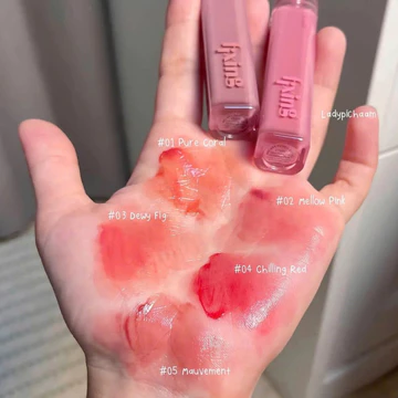 🍒Son Tint Bóng ETUDE Glow Fixing Tint lớp stain màu nhẹ nhàng, giúp giữ ẩm cho môi🍒💖
