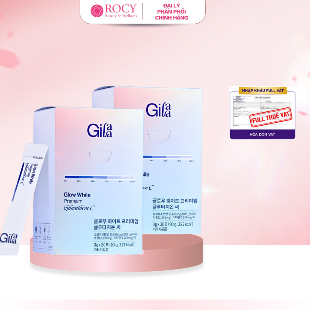 gilaa glow white premium glutathione c Bột ngậm trắng da giúp làm trắng sáng, chống lão hóa da (3g x 30 gói) Format:120 Vegane Kapseln Peptide Therapy in Santa top seller