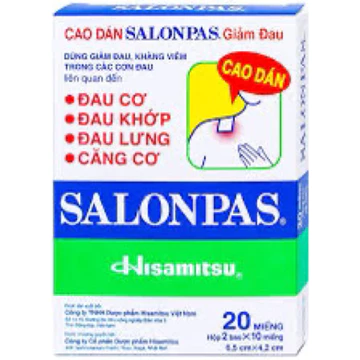 combo 4 túi cao dán salonpas túi 10 miếng