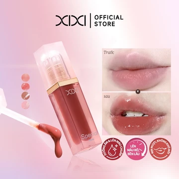 Xixi Son Bóng Thạch Căng Mọng Dưỡng Ẩm Bóng Gương Không Bết Dính Lên Màu Tự Nhiên Lâu Trôi D807