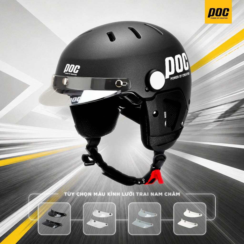 [Hỏa Tốc] Nón POC Đạt Chuẩn Xe Máy P05 V2 Tích Hợp Kính Nam Châm, Kính Kéo Mới Nhất 2026 | BigBuy360 - bigbuy360.vn