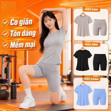 Đồ tập gym yoga nữ, Bộ đồ yoga thể thao nữ phù hợp Chạy bộ tập Gym Yoga Thể thao nữ Yuna 26