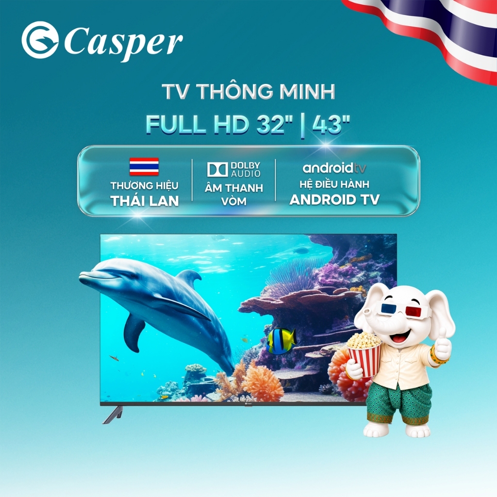 Smart Android Tivi Casper 32/55 inch - HD/Full HD - E32HAC110/D55UGC620 - Bảo hành 2 năm - Chính hãng