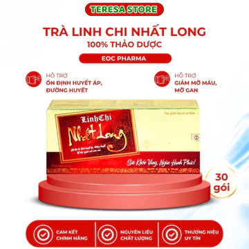 Trà Thảo Dược Linh Chi Nhất Long - Hỗ Trợ Ổn Định Huyết Áp, Tiểu Đường, Mỡ Gan Cao, Mỡ Máu, Ngủ Ngon
