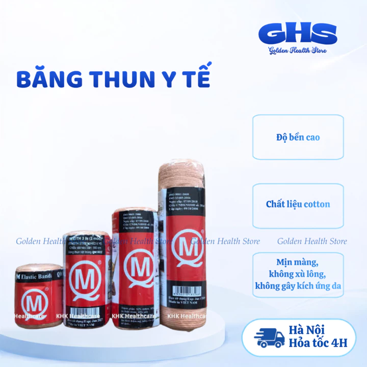 ⭐Băng Thun y tế 3 móc - Băng chấn thương - Băng thun y tế
