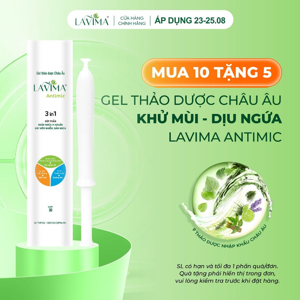 Gel Phụ Khoa Lavima Antimic (Đũa Thần Inner) Làm Sạch – Khử Mùi – Dịu Ngứa Nhanh Tại Chỗ, Bút 3g