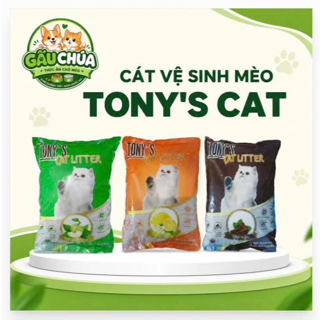 ( TẢI 4 GÓI 4KG =16KG ) CÁT VỆ SINH MÈO TONY’S CAT – NHÀ SẠCH, BOSS THOẢI MÁI