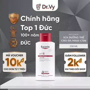 sữa dưỡng thể cho da khô, nhạy cảm, Eucerin pH5 Lotion 250ml Dưỡng thể giá tốt, sữa tắm ph5