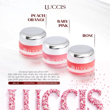 Son dưỡng môi LUCCIS sau phun xăm Nguyễn Khánh Li chống nắng chống tia UV giúp môi giảm thâm