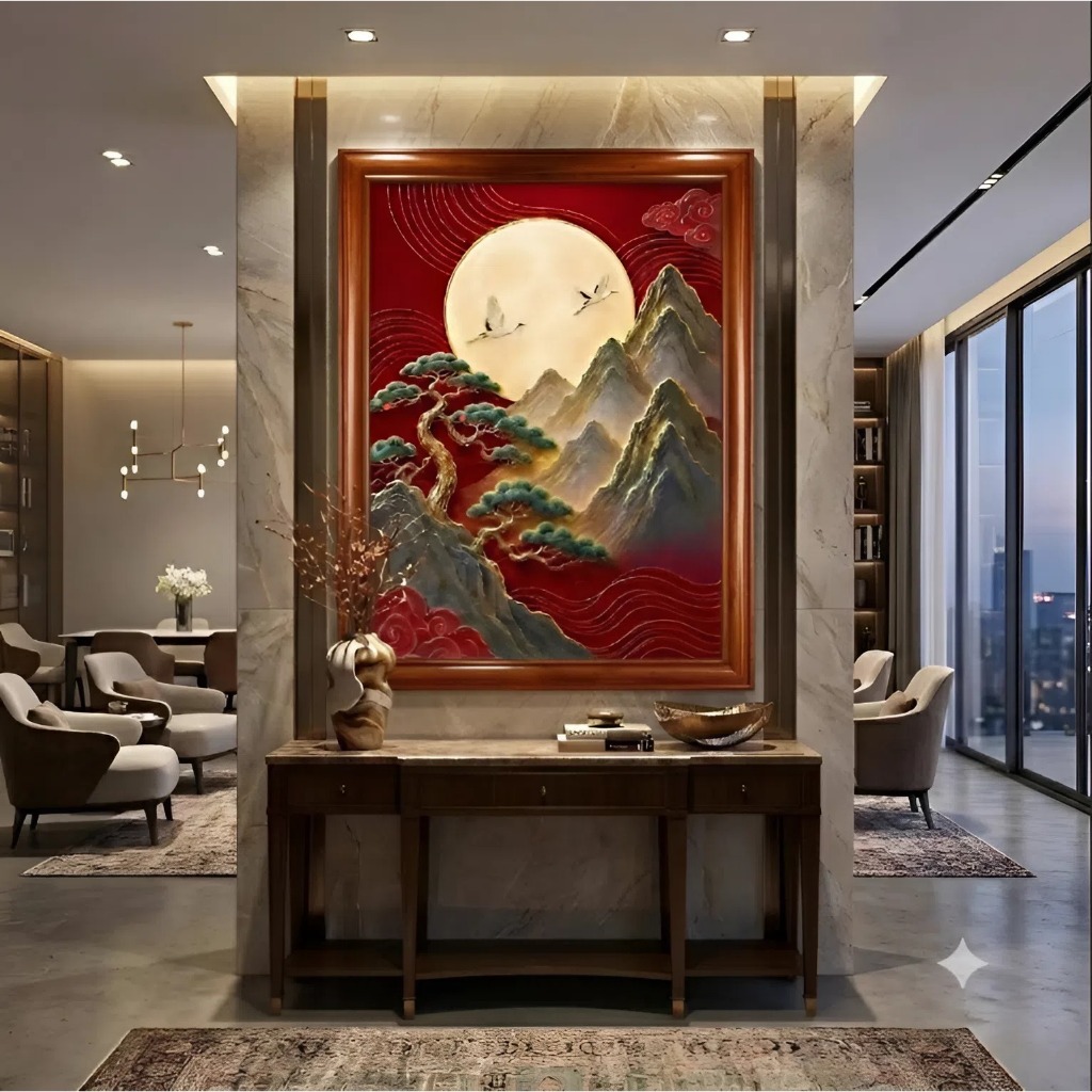 [ Tranh Mica Khung Gỗ ] Tranh Khung Gỗ Cao Cấp Treo Tường, Chất Liệu Tráng Gương, Khung Gỗ Trang Trí Nhà Cửa, Phòng Khác