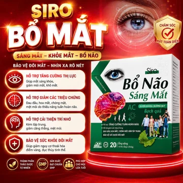 Bổ mắt nước Siro bổ não sáng mắt AC hộp 20 ống dùng cho trẻ từ 6 tuổi giúp bổ não, cải thiện thị lực