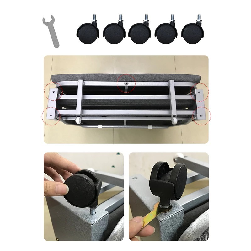 Giường Gấp Văn Phòng Đa Năng, Giường Xếp Thông Minh Bánh Xe Di Chuyển, Đệm Khung Thép Sơn Tĩnh Điện | BigBuy360 - bigbuy360.vn