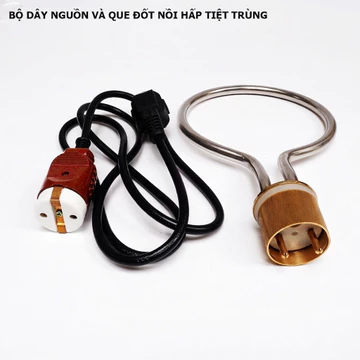 Que đốt nồi hấp 18 lít tiệt trùng cho thiết bị y tế {Combo dây nguồn + que đốt}