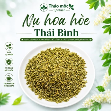 (Vụ mới nhà trồng) 1 kg Nụ Hoa Hòe Thái Bình Sao Khô, Vàng Thơm Ổn Định Huyết Áp, Tốt Cho Tim mạch