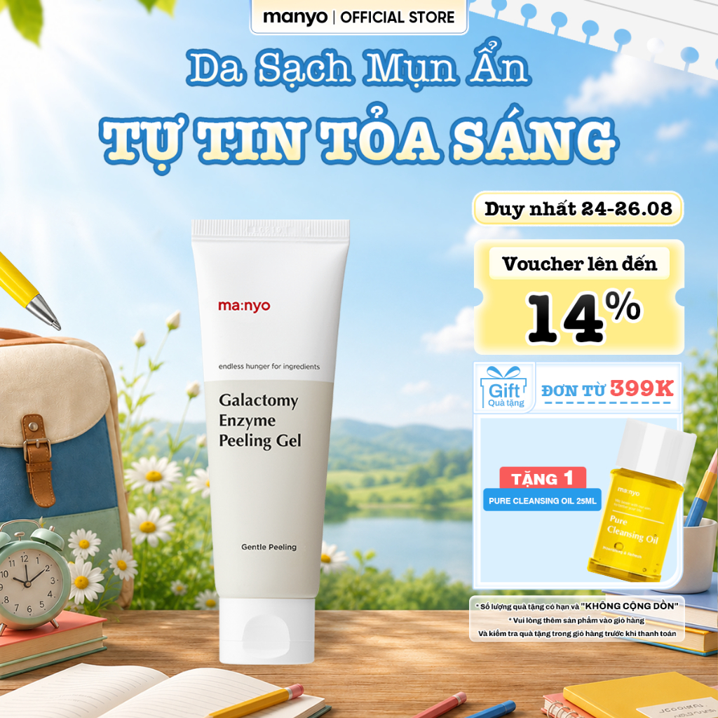 [Best-Selling] Gel tẩy tế bào chết sinh học manyo Galactomy Enzyme Peeling Gel 75ml giúp da láng mịn