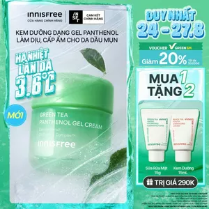 Kem dưỡng dạng gel INNISFREE Panthenol Gel Cream làm dịu phục hồi cấp ẩm cho da dầu mụn
