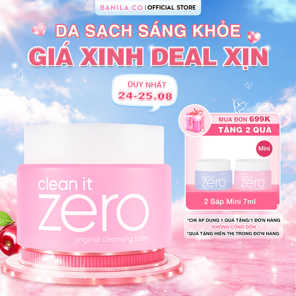 [Renewal] Sáp tẩy trang Banila Co C​l​e​a​n It Z​e​r​o C​l​e​a​n​s​i​n​g B​a​l​m O​r​i​g​i​n​a​l 100/180ML mọi loại da