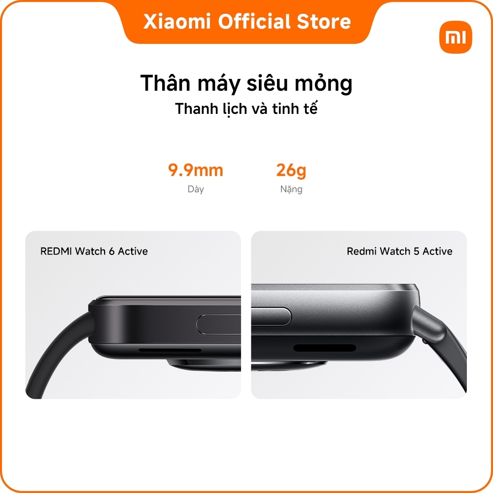 Xiaomi Đồng hồ thông minh Redmi Watch 6 Active I Thời lượng pin lên đến 18 ngày | BigBuy360 - bigbuy360.vn