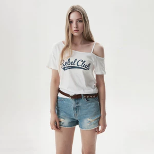 Áo Trễ Vai WHO.A.U One-Shoulder T-shirt(F)_WHRPGB723F