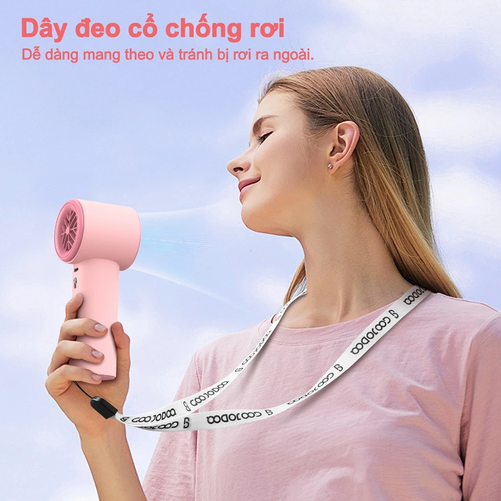 ⚡Quạt Cầm Tay Mini⚡  LED Màn hình 100 Cấp Quạt Mini hiệu quả đá lạnh Quạt Turbo tốc độ cao | BigBuy360 - bigbuy360.vn