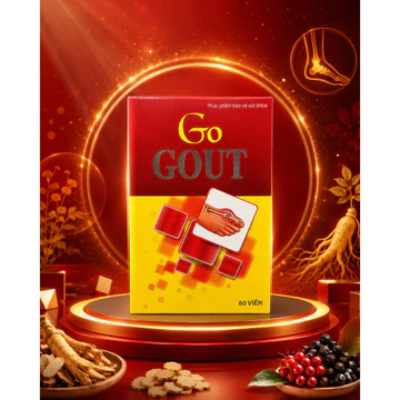 Thực Phẩm Bảo Vệ Sức Khỏe GO GOUT – Hỗ Trợ Giảm Acid Uric Trong Máu, Giảm Các Biểu Hiện Của Gout – Hộp 60 Viên