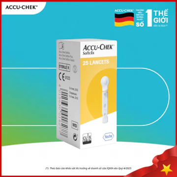 Hộp 25 Kim Chích Máu ACCU-CHEK SoftClix Dùng Cho Thiết Bị Lấy Máu SoftClix