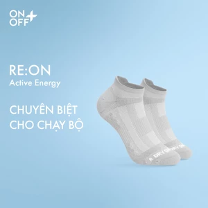 RE:ON | Tất thể thao running cổ thấp cấu trúc dệt lưới thoáng khí, chun ôm bàn chân ONOFF - 15AE26A550
