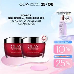 [LS] Combo Kem Dưỡng Ẩm OLAY REGENERIST Ban Ngày Căng Mướt, Sáng Khỏe & Phục Hồi Dấu Hiệu Lão Hóa 50GX2