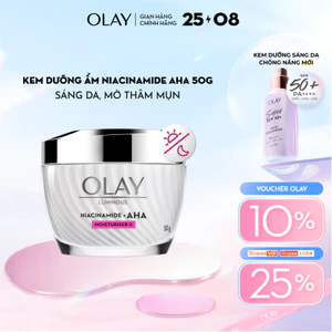 [LS] Kem Dưỡng Ẩm OLAY LUMINOUS NIACINAMIDE AHA Sáng Da, Mờ Thâm Mụn 50G