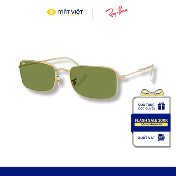 KÍNH MÁT UNISEX RAYBAN 0RB3746, Kính Mát Kim Loại, Kính Mát Chữ Nhật, Kính Mát Thời Trang, Mắt Kính Chính Hãng Mắt Việt