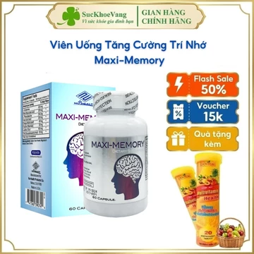 Viên uống tăng cường trí nhớ Maxi-memory NuHealth hỗ trợ làm giảm các triệu chứng rối loạn tiền đình