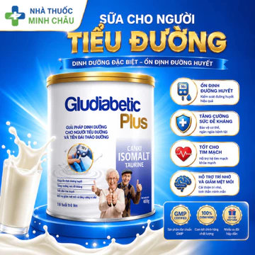 [Chính Hãng] Sữa Tiểu Đường Gludiabetic Plus Kiểm soát đường huyết cho người Tiểu Đường 400g/900g