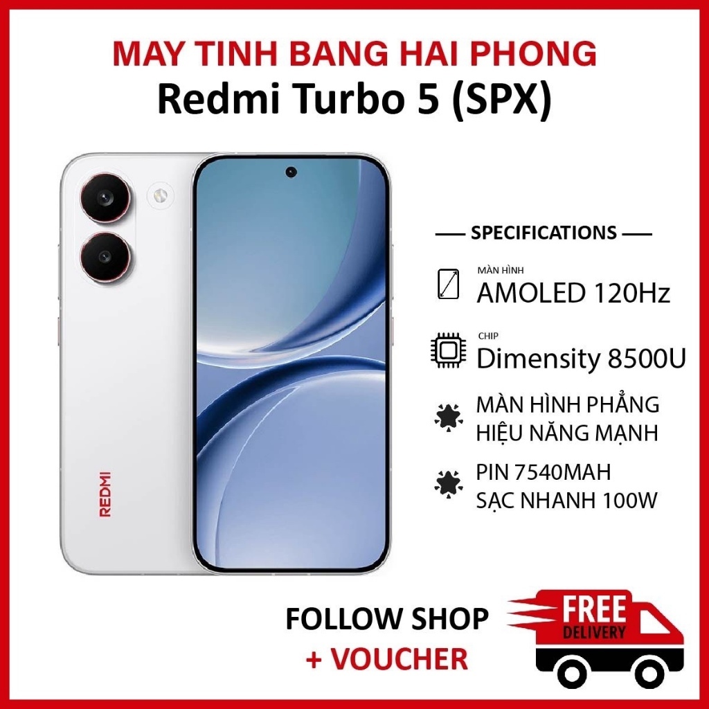 [Máy Cũ] Điện thoại Redmi Turbo 5 (SPX) chip Dimensity 850 Ultra pin 7540 mAh hỗ trợ sạc nhanh 100W | BigBuy360 - bigbuy360.vn